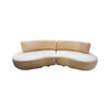 Interlude Home 2-Pc Nuage Wide Off White Bucle Sectional Sofa