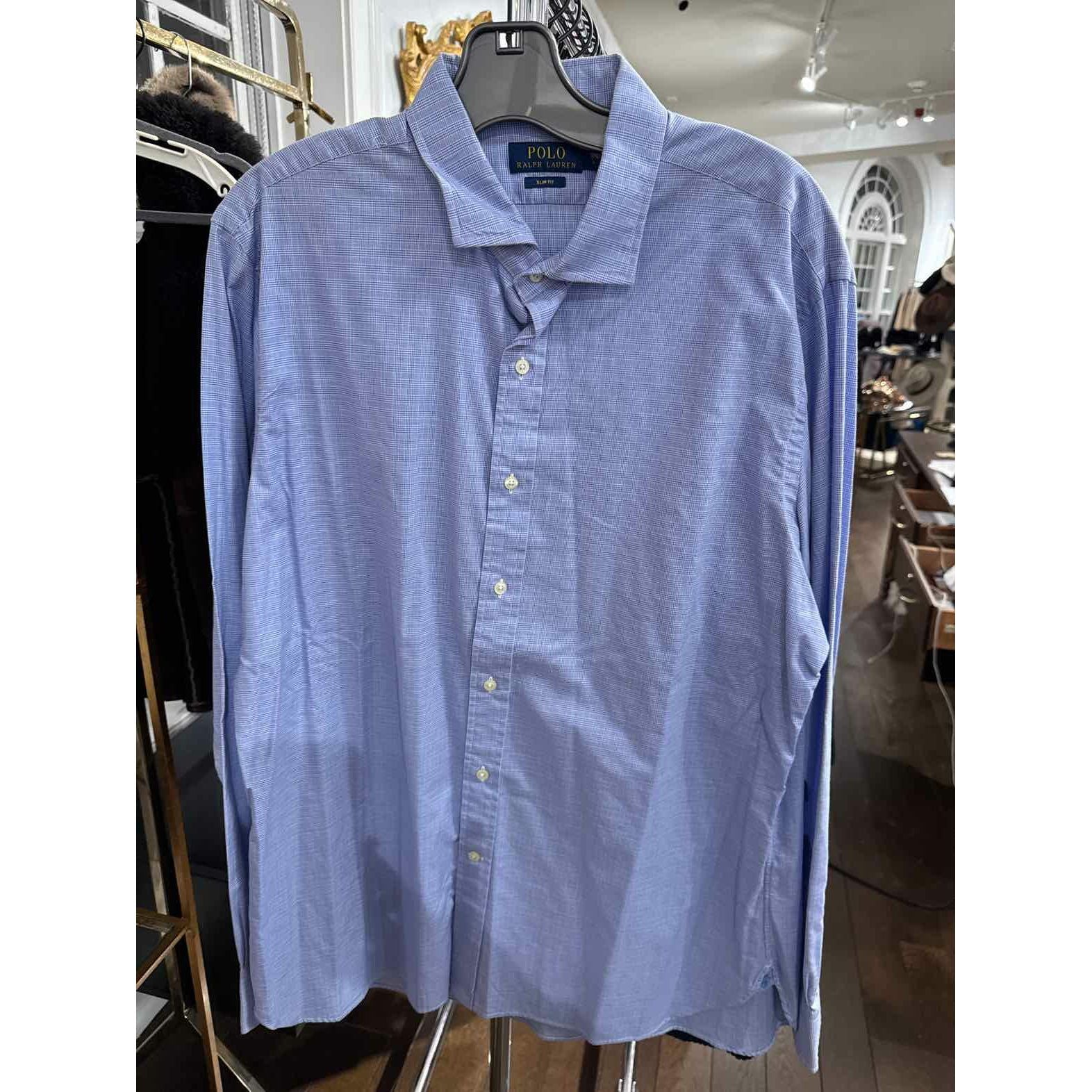 Men's Polo by Ralph Lauren Mens Size M Light blue Shirt - colletteconsignment.com