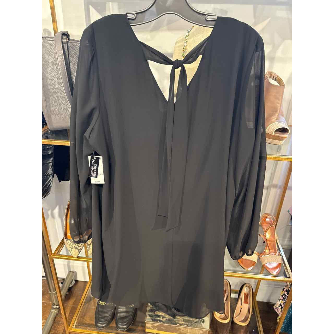 INC Size XL Black Dress - colletteconsignment.com