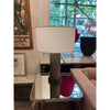 Pair of Brass Table Lamps w/Drum Shades