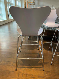 PAIR of Lavender Counter Stools by Fritz Hansen