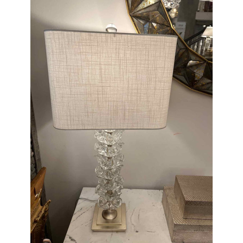 Pair of Modern Glass Design Lamps