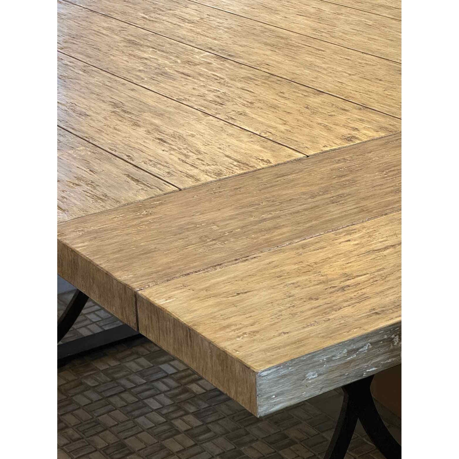 8-ft Napa Extendable Wood & Metal Dining Table w/ 4 Leaves by Formations