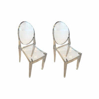 PAIR of 'Victoria' Ghost Dining Chairs by Kartell