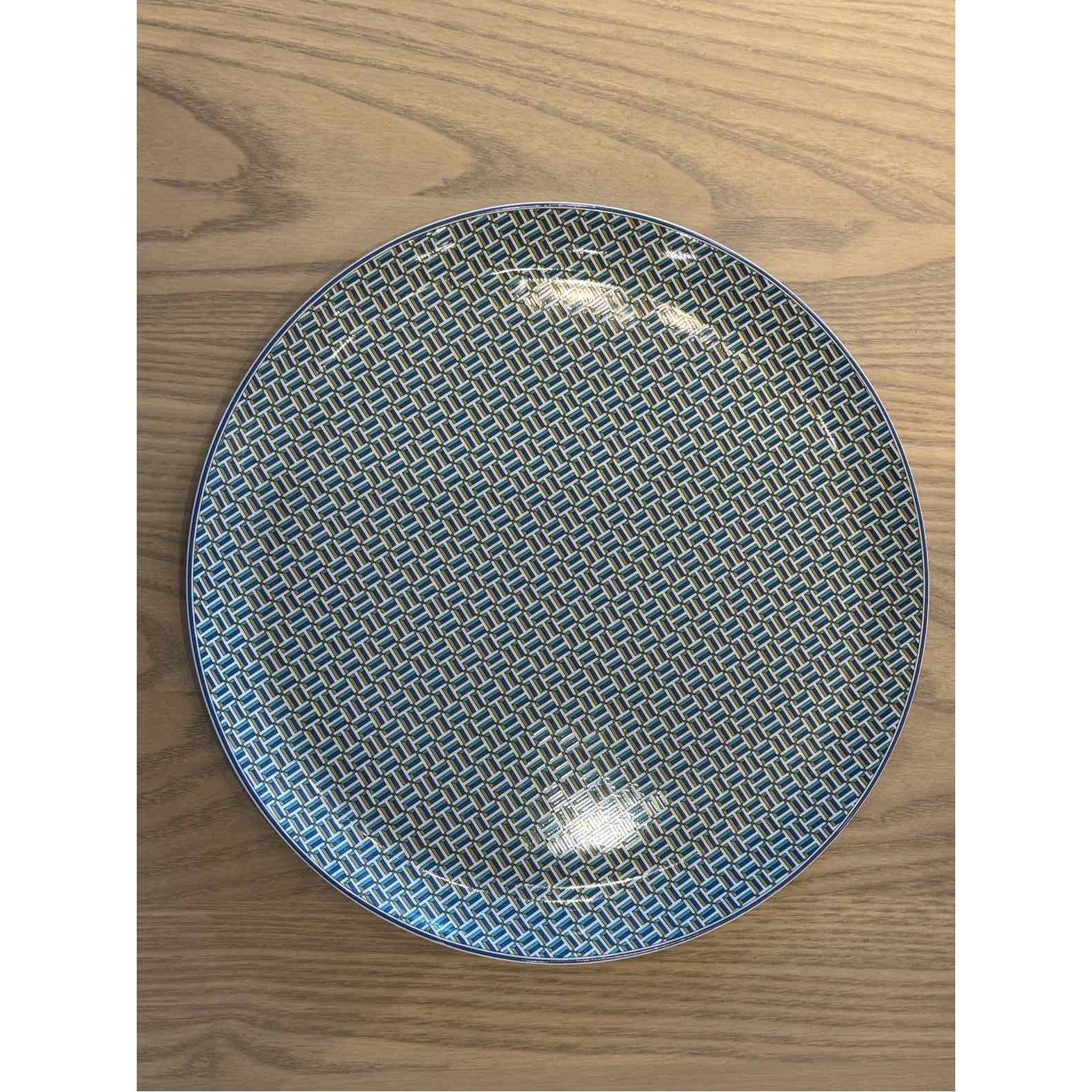 Hermes Tie Set Porcelain Tart Platter