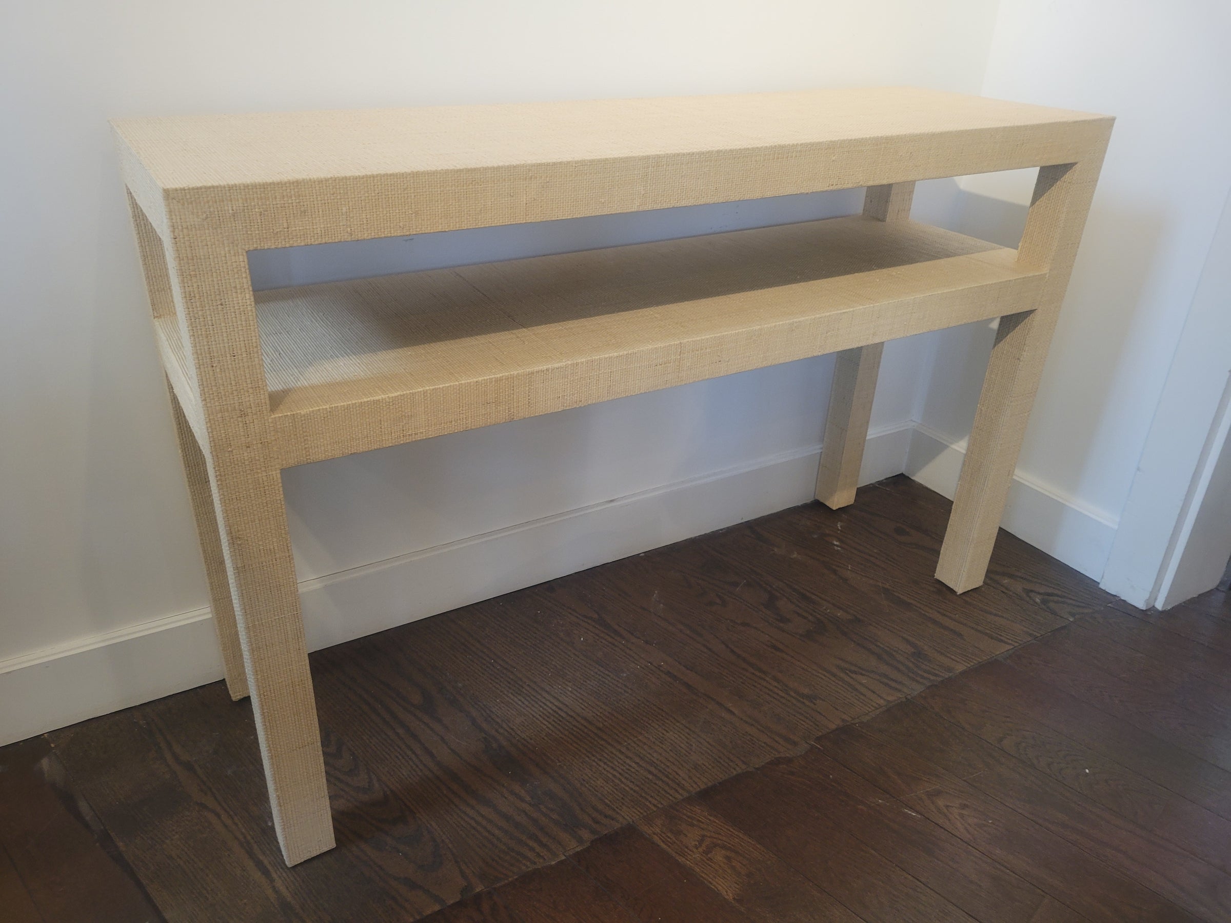Grasscloth Console Table by Serena & Lily