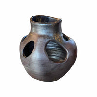 Ikebana Gray & Tan Sculptural Vase