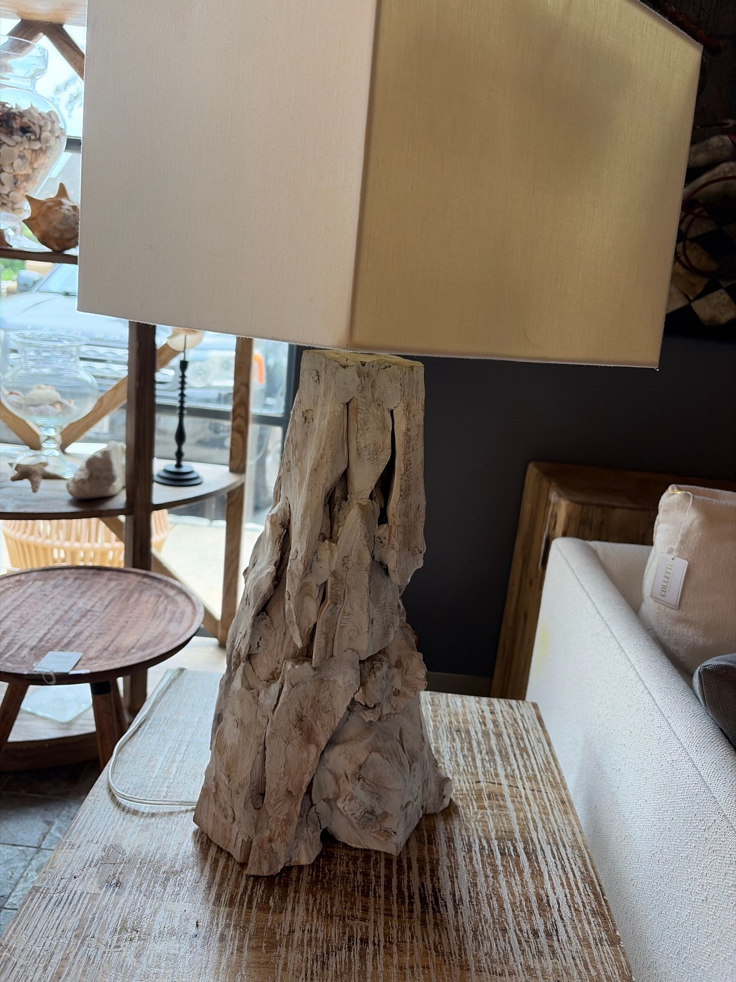 Driftwood Table Lamp w/ Shade