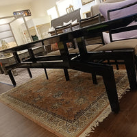 10-ft Hexagonal Black Lacquer Dining Table (AS IS)