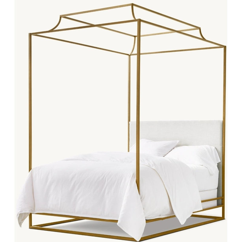 Cecily Brass Full-Sized Canopy Bed