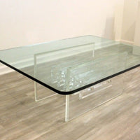 Mid-Century Modern Charles Hollis Jones Lucite Coffee Table