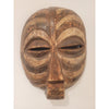 Round Carved Wood Luba Mask