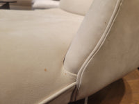 Suede Chaise on Lucite Base by Vladimir Kagan Couture - AS IS