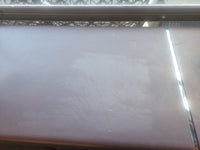 13-ft Brown Leather & Chrome Credenza by Nienkamper - AS IS