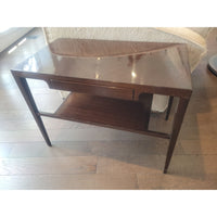 PAIR of Mid-Century Wood 1-Drawer Side Tables (AS IS)