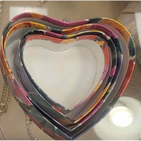 Set of 4 Heart Shape Nesting Boxes