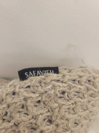 Haven Gray Cotton Waffle Knit Square Pillow by Safavieh