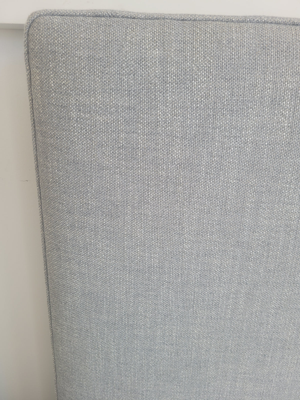 Queen-Sized Olivia Bed Frame w/ Platinum Perennials Basketweave Fabric by S&L