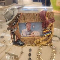 Cowboy Boots & Hat Picture Frame