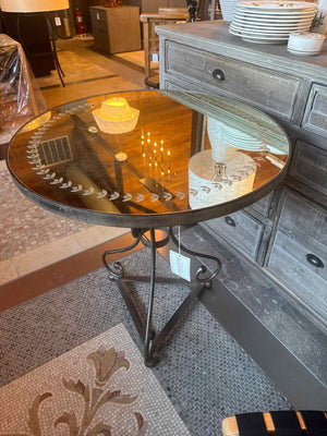 Mirrored Antique Glass Cocktail table