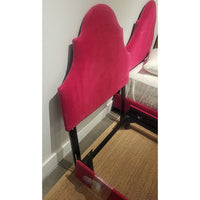 Twin-Sized Pink Velvet Bed