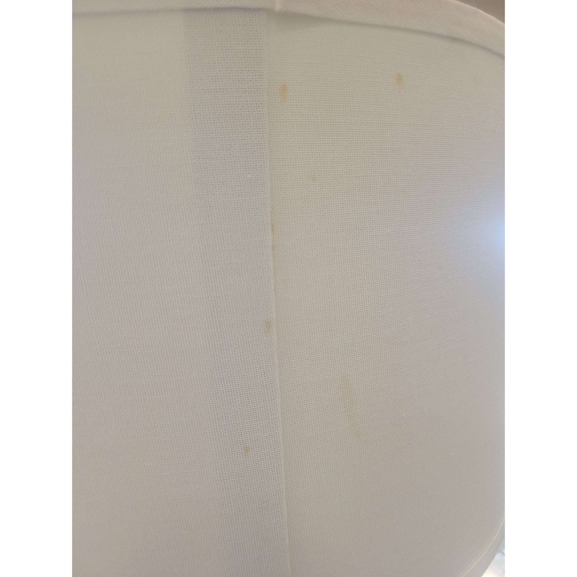 White Ceramic Table Lamp w/ Handles & Shade