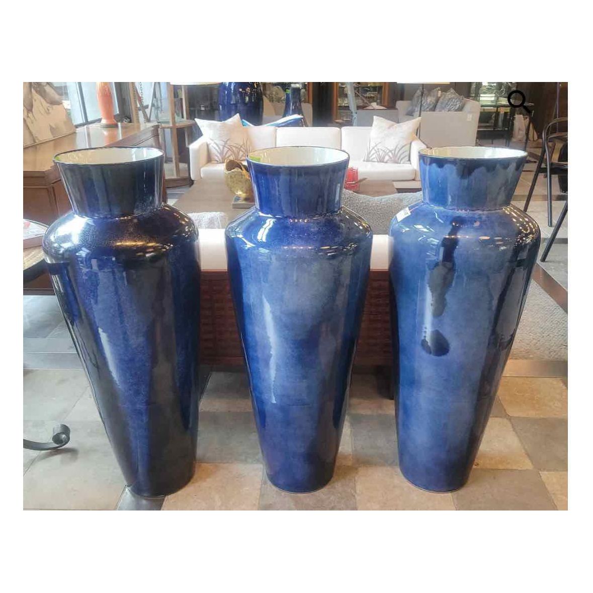 Large Blue Porcelain Vase by Jared Fitzgerald