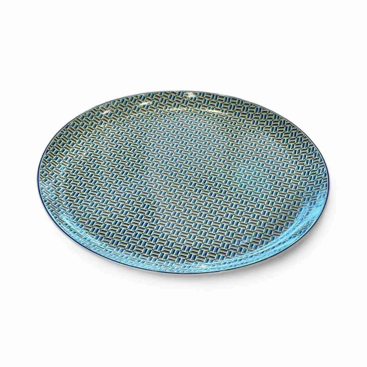 Hermes Tie Set Porcelain Tart Platter