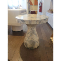 'Serafina' Sahara Faux Marble Side Table by Arteriors