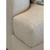 Custom L-Shape Sectional Sofa in Performance Linen Creme 118"Lx91"Dx29"H