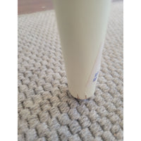 SET of 8 Bulgarian Faux Bamboo Dining Chairs w/ Tan Cushions - AS IS