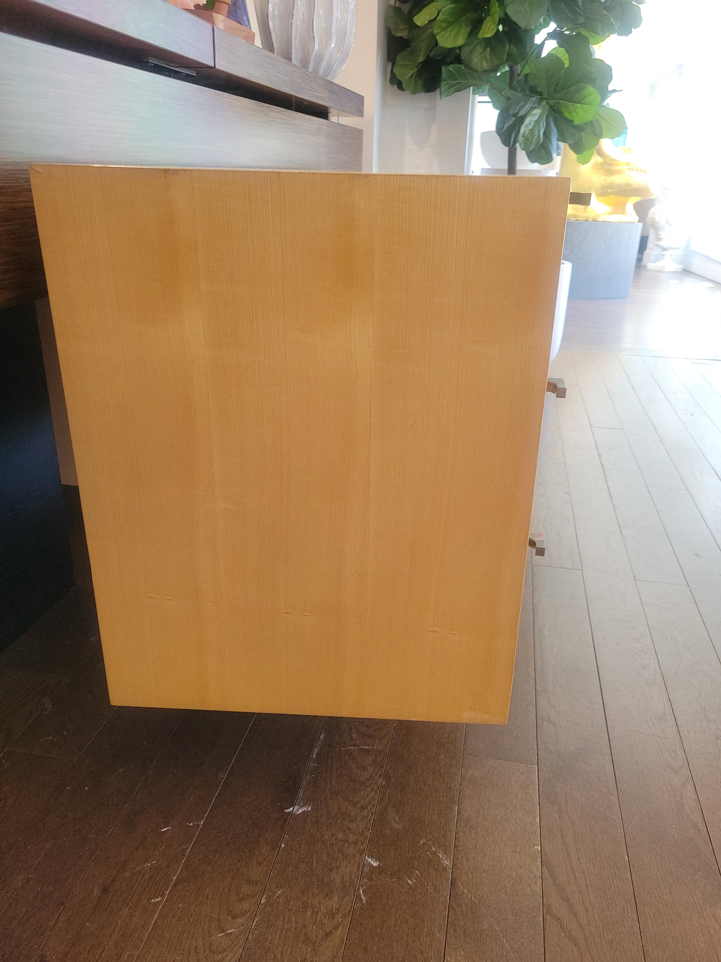 Custom 6-Drawer Blonde Wood Dressers w/ Metal Pulls (AS IS)