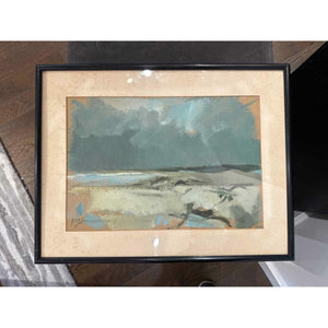 Abstract Oil Painting by Paul Zimmerman, 23.25"L x 18"H x 2", Matt is AS IS