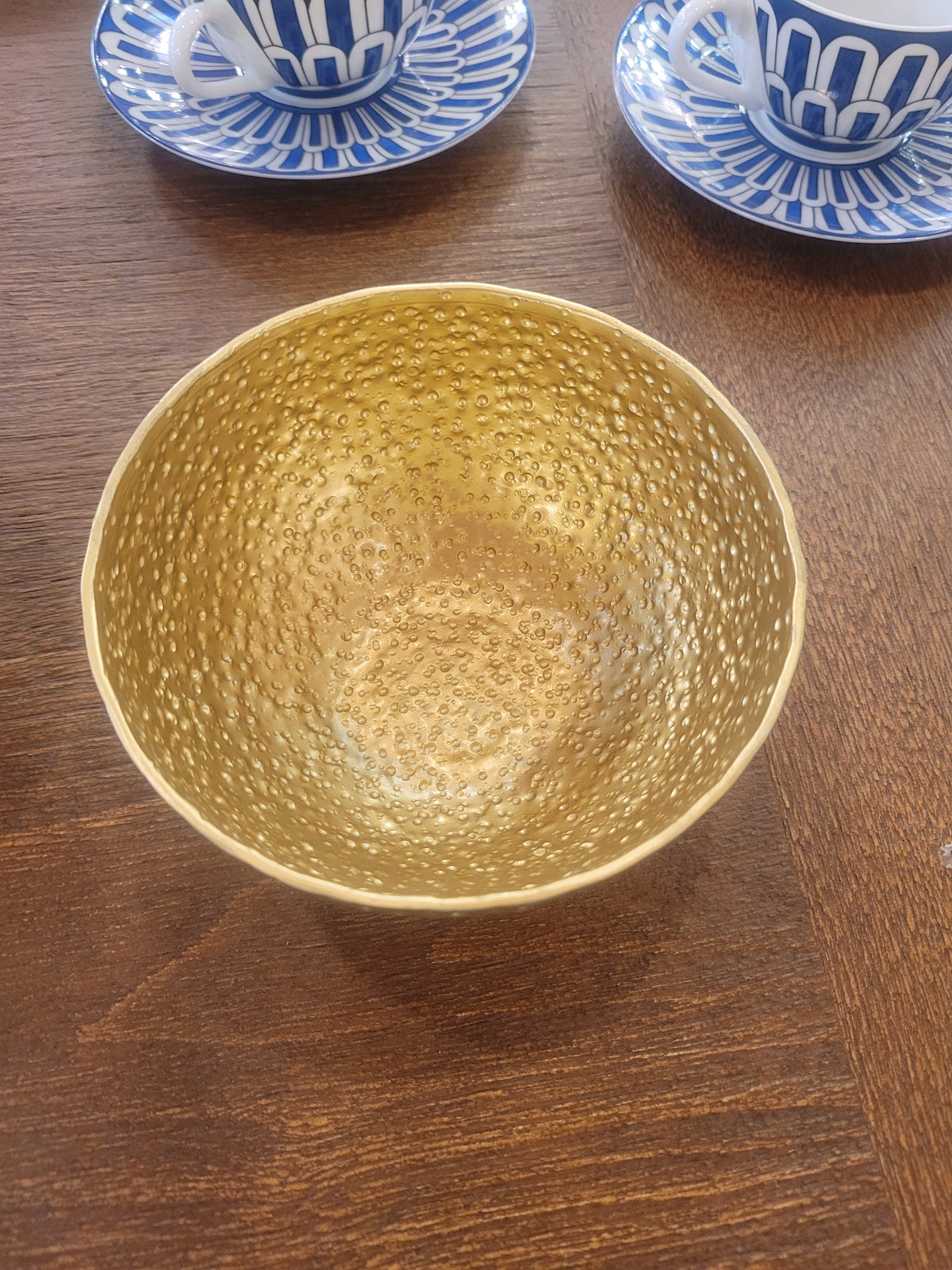 PAIR of Textured Brass Bowls