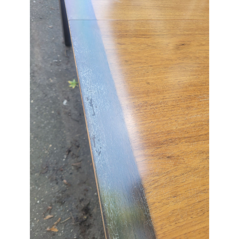 Rosewood & Oak Dining Table w/ 2 Leaves by Edward Wormley for Dunbar - AS IS