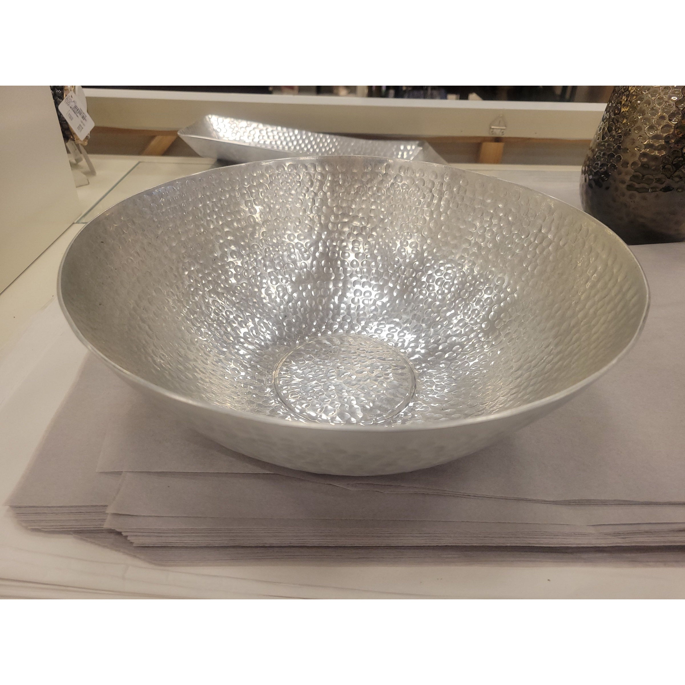 Hammered Metal Bowl by Threshold