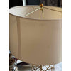 Brass Quatrefoil Table Lamp w/ Linen Shade by Perigold - AS IS