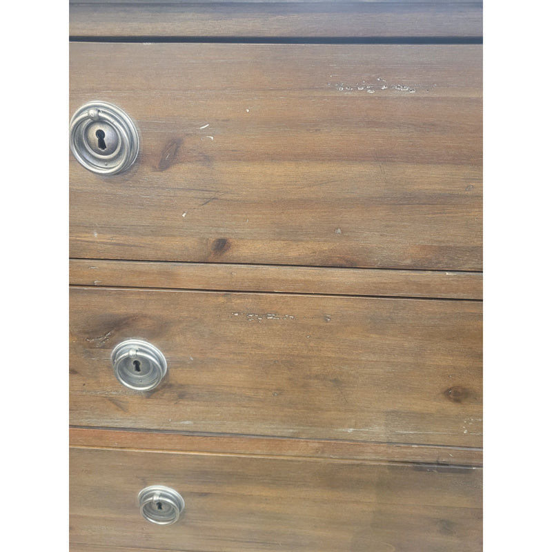 Maison 6-Drawer Oak Dresser w/ Pewter Hardware & Key by RH