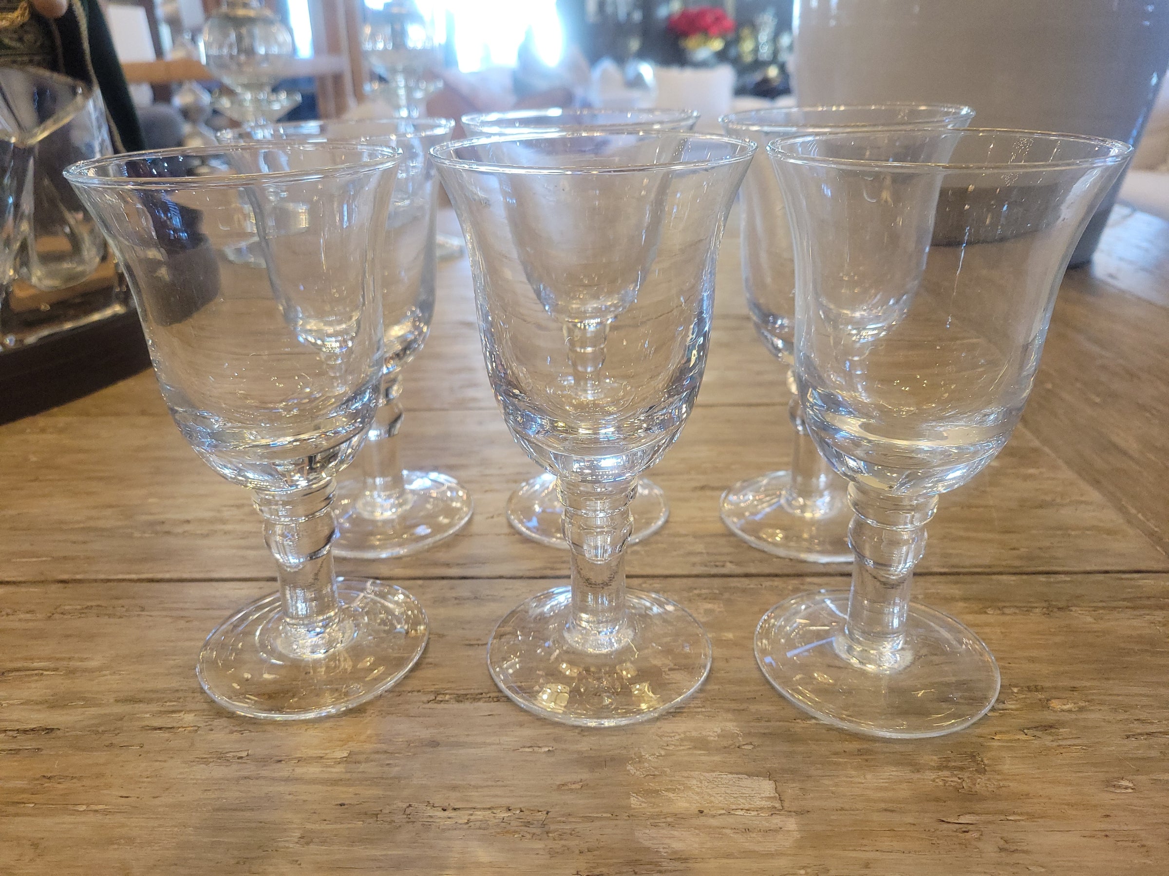Set of 6 Wine Glasses Attrib. to Vietri Italy