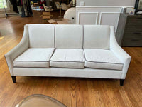 White Sofa w/ Purple Piping by MG+BW (AS IS)