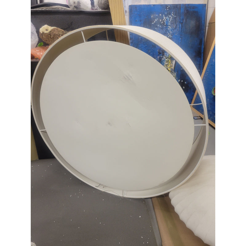 'Equator' Round Oversized Fluted Shade Pendant Light - AS IS - colletteconsignment.com