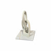 Infinity Loops Sculpture on White Marble Base
