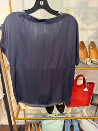 Strenesse Size 4 Navy Blouse