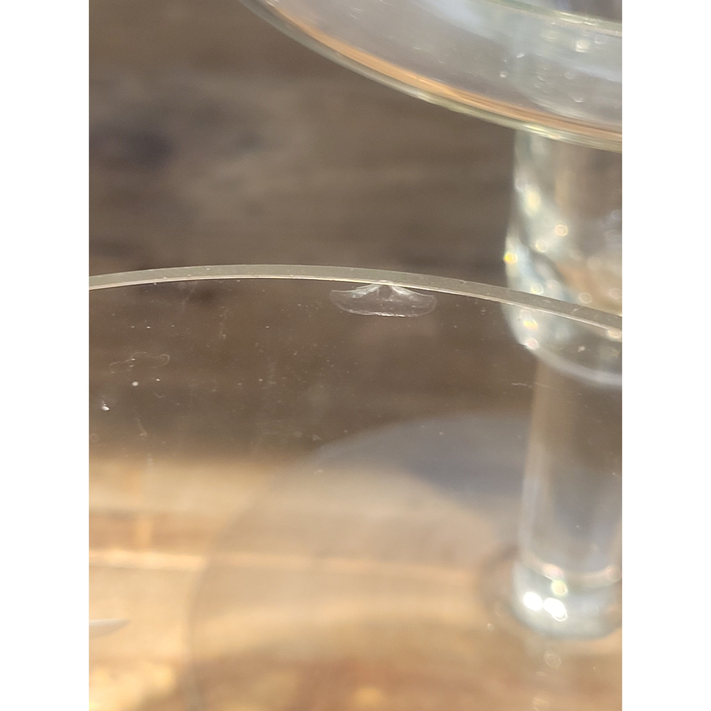 PAIR of Clipper Ships Etched Crystal Candle Holders