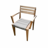 'Ribot' Natural Teak Dining Arm Chair by Ethimo