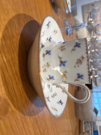 Antique French Set of 8 Saucers & 7 Demi-Tasse Cups, Possibly  Sevres, AS IS