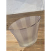 Gray Vertical Stripe Frosted Glass Vase