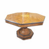 4-ft Octagonal Burlwood Inlay Entry Table
