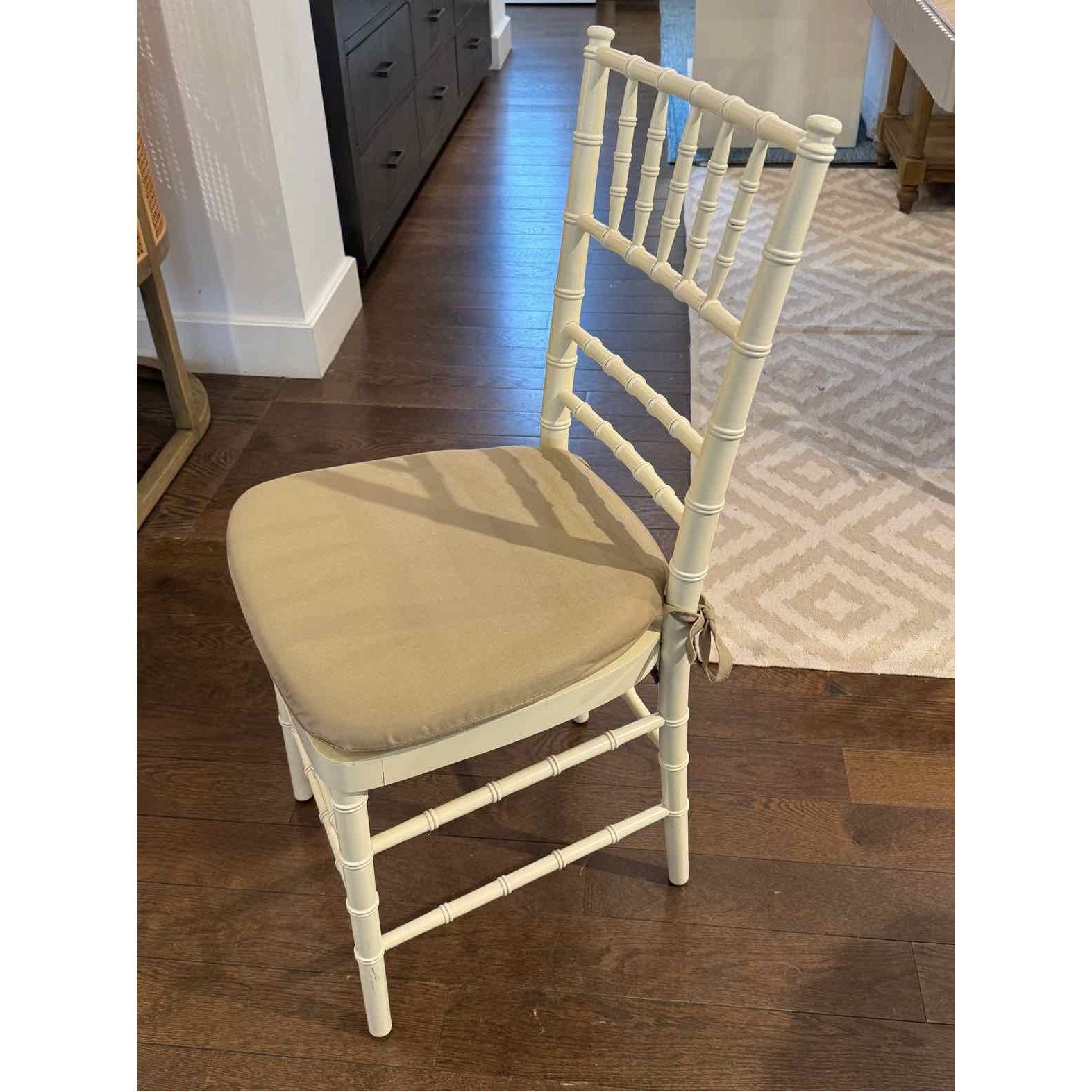 SET of 8 Bulgarian Bamboo Dining Chairs