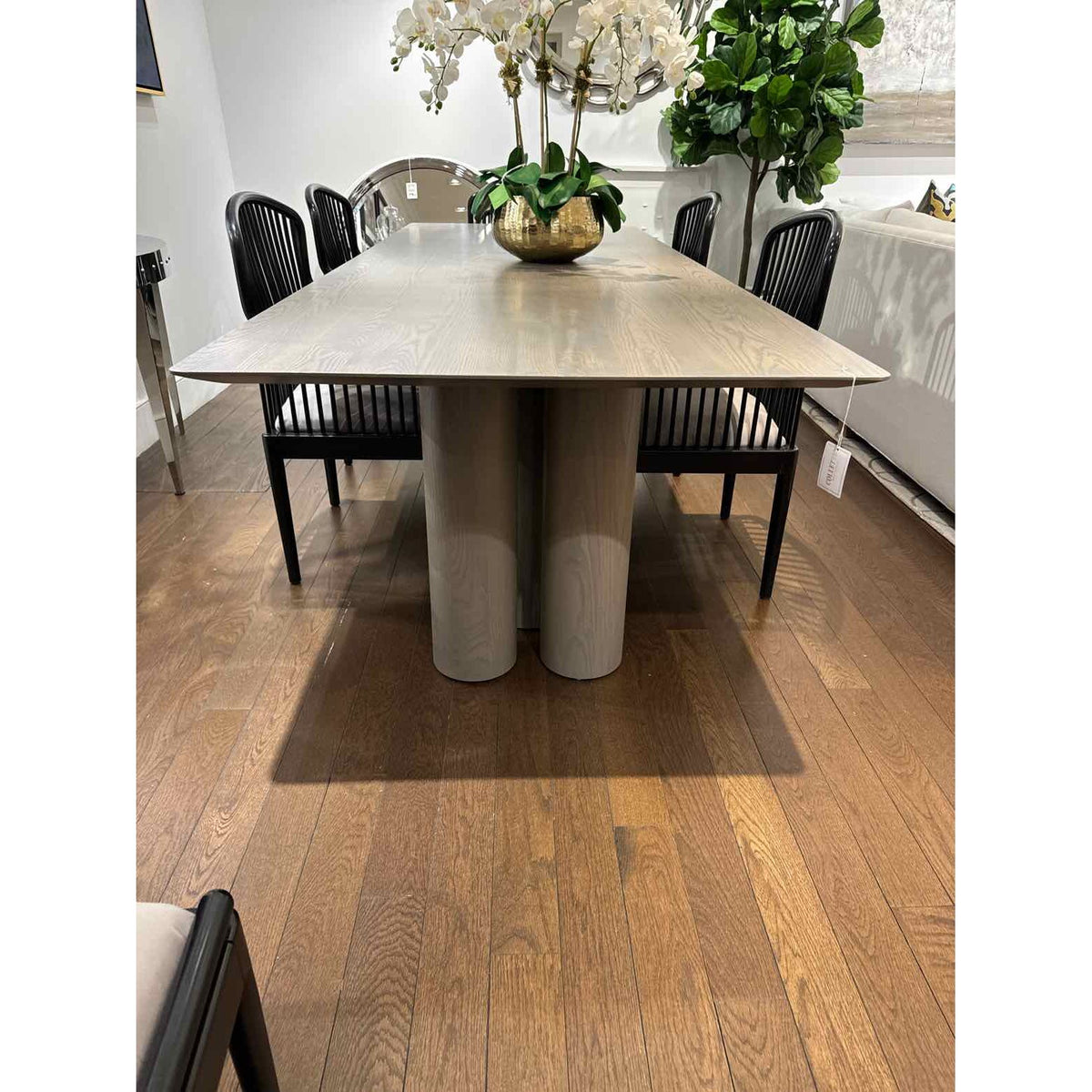 The Reade Dining Table in Greywash 108"Lx40"Wx30'H